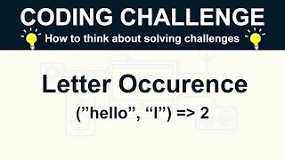 Javascript Coding Challenge - How many times does this letter appear