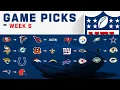 NFL Week 6 Game Picks