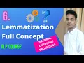 Lemmatization in Natural Language Processing Python nlp Tutorial 6