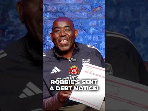 Robbie got a debt notice sent to him! 😭 #FoureverArsenal