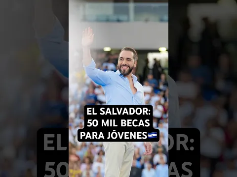 50 MIL BECAS para jóvenes en El Salvador. 🇸🇻El futuro comienza con oportunidades. #elsalvador