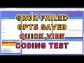 Grok Failed GPT5 Saved the day - quick vibe coding test
