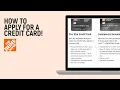 How to Apply for a Credit Card on Home Depot easy