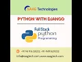 FULL STACK - PYTHON Demo Session for Beginners Call 91 94 916 28222 SaaG Technologies