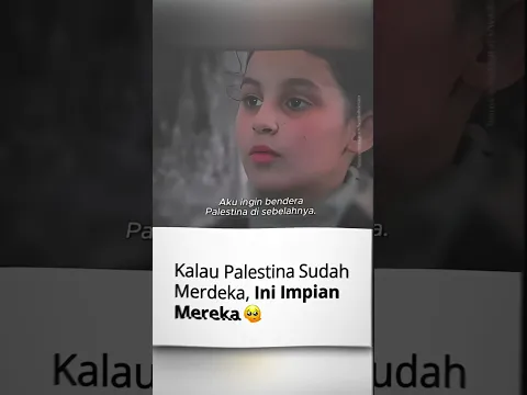 Kalau Palestina Merdeka, ini Impian mereka 😔🥹 #shorts #freepalestine #savepalestine