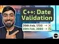C program to validate a given date day month year