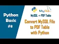 Convert Mysql File to PDF Table