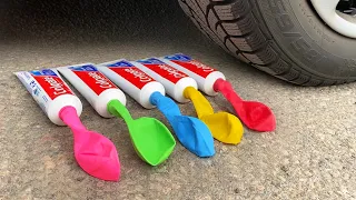 COCA COLA BALLOON VS CAR, Coca Cola Zero, PowerAde, Fanta, Sprite, Fruko and Mentos Diff Unde