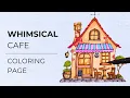 Cute Whimsical House - Coloring Page