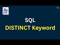 Select Distinct Keyword Distinct in SQL SQL Tutorial for Beginners in Hindi