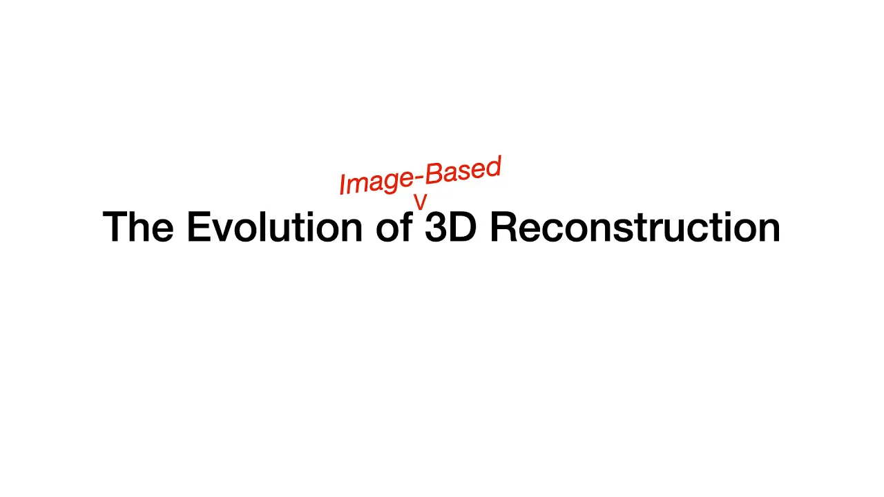 The Evolution of Image Based 3D Reconstruction
