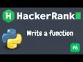 Write a Function - HackerRank Python Solution Leap Year Checker Python for Beginners