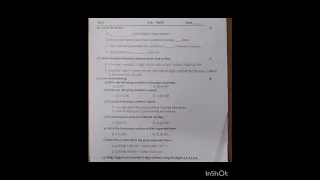 Class 5 Maths Assessment Class 5 Maths first Unit Test paper class 5 unit test model paper