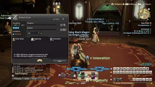 FFXIV Shadowbringers Patch 5 1 Crafting Lv 50 Alchemy Recipe Diluted Vitriol