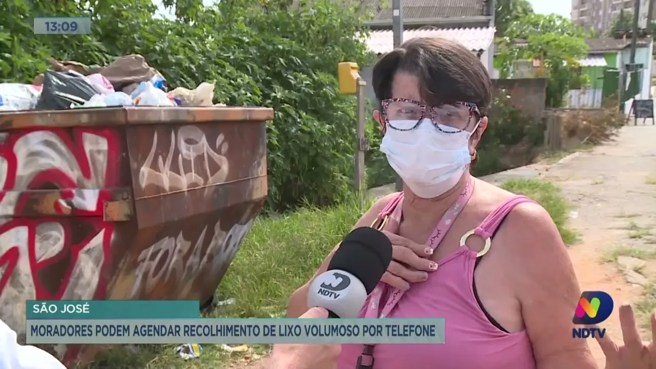 São José: moradores podem agendar recolhimento de lixo volumoso por telefone