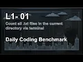 Daily Coding Benchmark Count Files version 202607