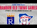 Random Games Minnesota Twins vs Kansas City Royals 1984