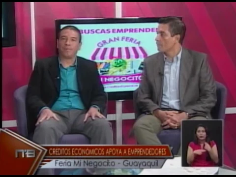 Créditos económicos apoya a emprendedores Feria Mi Negocio - Guayaquil