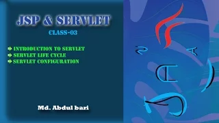 JSP Class Lecture Servlet Basic - Class 03