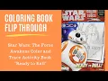 Star Wars Coloring Book Flip Through - The Force Awakens Color and Trace Activity Book