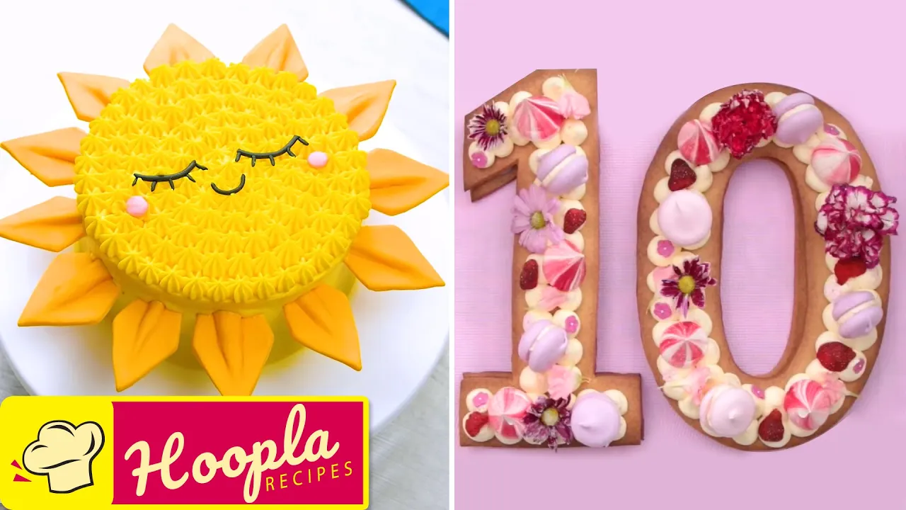 4 FUN Cake Decorating Ideas  DIY Cake Recipes   Number Cake   Princess Cake By Hoopla Recipes