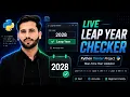 Build a Live Leap Year Checker in Python Tkinter GUI Project for Beginners