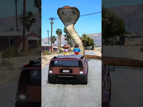 Snake Attacks Shinchan! - GTA 5 #shorts #gta5 #trending