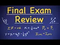 Physics 1 Final Exam Review Problems Some Concepts
