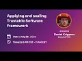 Shifting Gears with SDV Applying and scaling Eclipse Trustable Software Framework