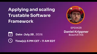 Shifting Gears with SDV Applying and scaling Eclipse Trustable Software Framework
