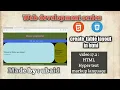 17 2 Table layout in HTML step by step web development series for beginners