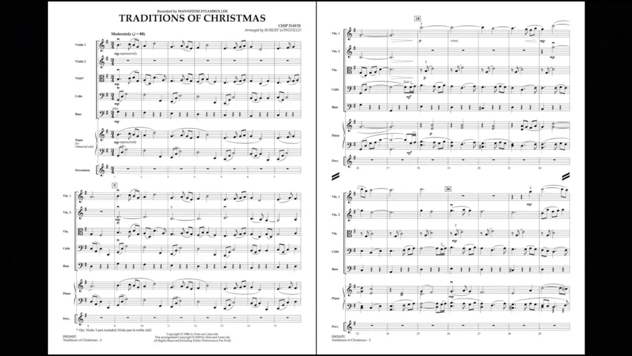 Traditions of Christmas arr. Chip Davis/ed. Robert Longfield Traditions of Christmas arr. Chip Davis/ed. Robert Longfield