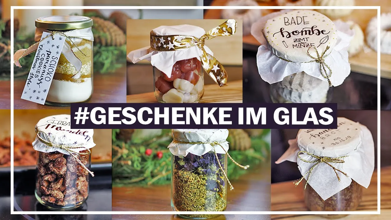 
          
          
          
            
            6 GESCHENKE im GLAS selber machen | schnell + einfaches DIY
          
        . 