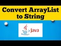 Convert Arraylist To String