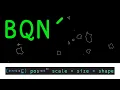 A game in this language Astroids in BQN with Raylib