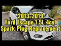 2013-2019 Ford Escape 1 5L Spark Plug Replacement DIY Includes Seized Plug Fix