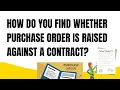 SAP Purchase Order and Contract