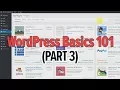 Learn WordPress Basics 101 Part 3 - Plugins Widgets Users Settings