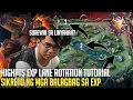 Download Lagu HIGHPTS EXP LANE ROTATION TUTORIAL | SIKRETO NG MGA PRO EXP LANER | MOBILE LEGENDS