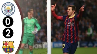 manchester city vs barcelona ucl 0 2 2013 2014 full highlights hd