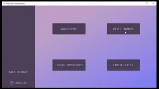Library management system using python mysql connector