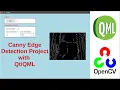 Canny Edge Detection Project with QML OpenCV by using a camera