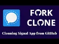 How to clone any project from github in android studion clonning signal app