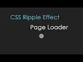 CSS Ripple Effect Page Loader csPoint web designing tutorial