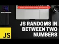 Generate Random number in given range in javascript