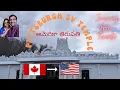 Pittsburgh SV Temple Road Trip from Toronto Canada Telugu Travel Vlogs