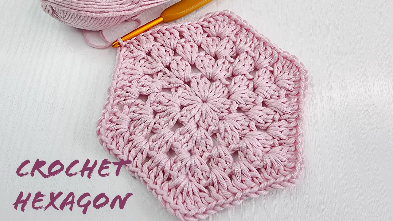 How to Crochet a Hexagon for Cardigans  Easy for Beginners