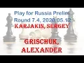 Download Lagu Karjakin, Sergey - Grischuk, Alexander, Play for Russia Prelim, Round 7.4