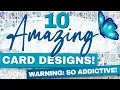 So easy so fun so addictive - CARD MAKING TUTORIAL 2024 10 different card designs Journalsay