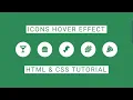 Font Awesome Icons Hover Effect HTML CSS Tutorial codecompanion93